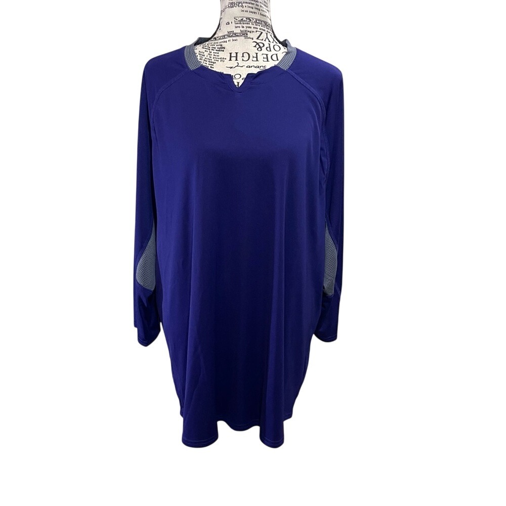 adidas men's purple quarter‎ sleeve athletic shirt